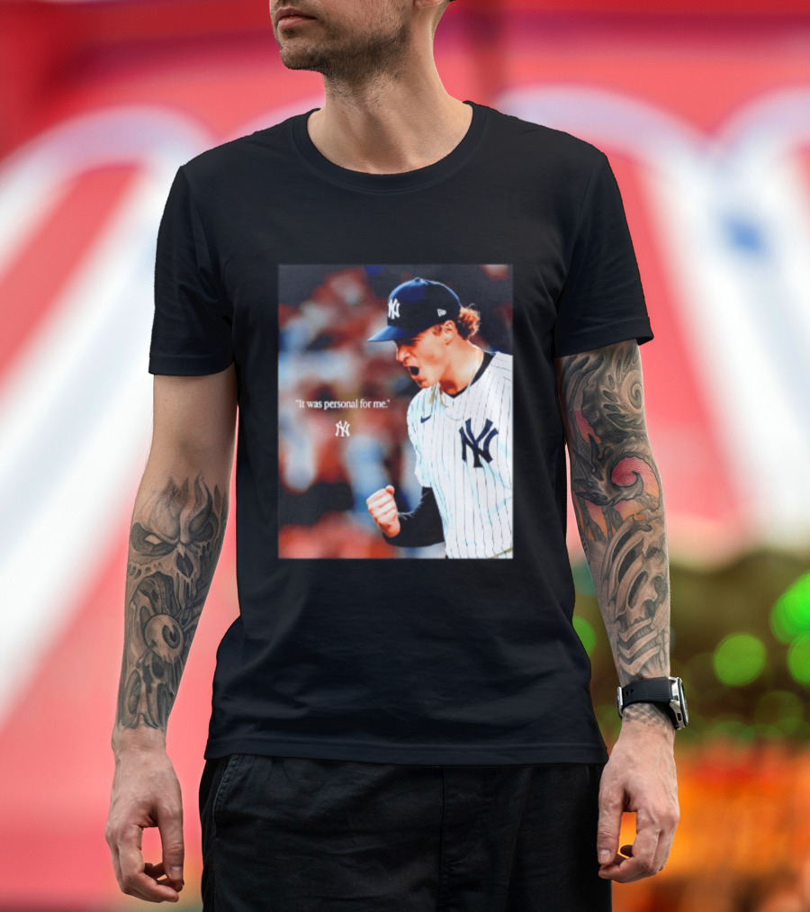 Ben Rice New York Yankees It Was Personal For Me Yankees Baseball T-Shirt