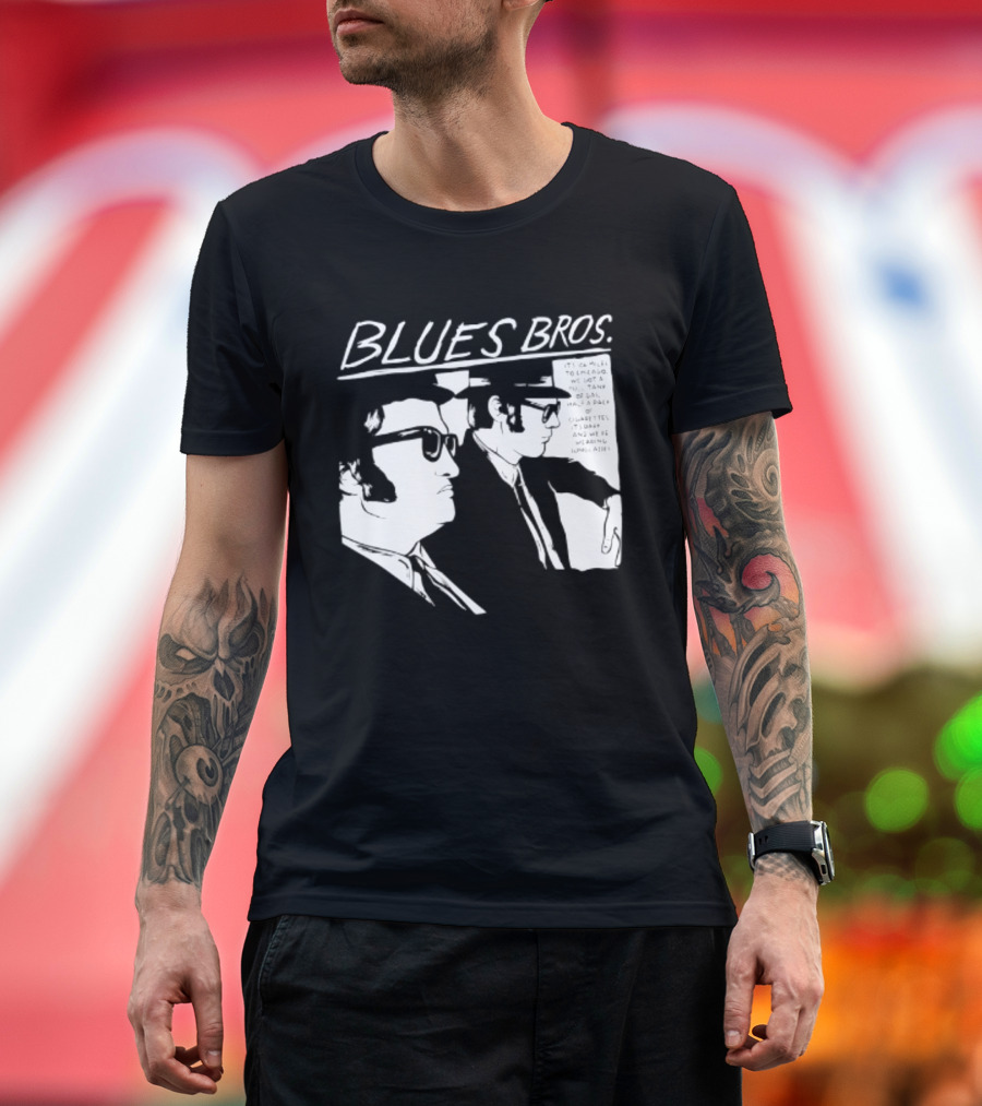 Blues Brothers It's 106 Miles To Chicago Full Tank Of Gas Half A Pack Of Cigarettes T-Shirt