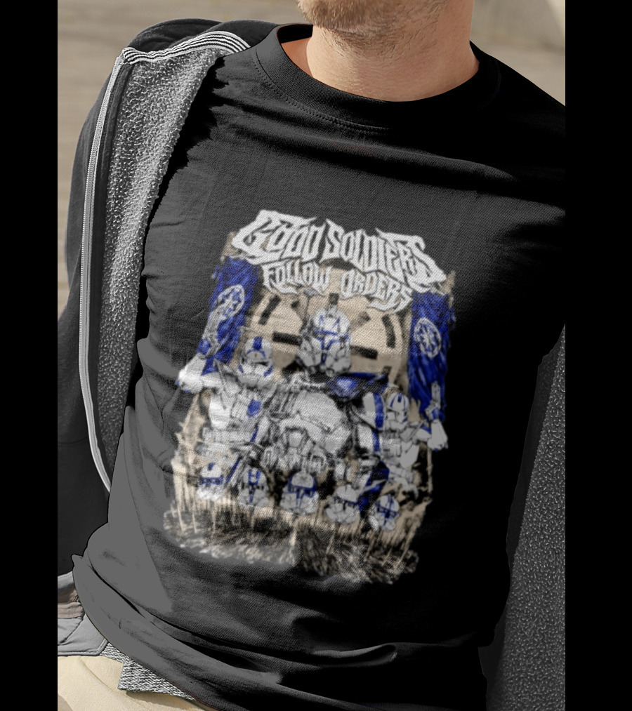 Good Soldiers Follow Orders Star Wars Clone Troopers Artwork Officially Licensed Movie Merchandise T-Shirt