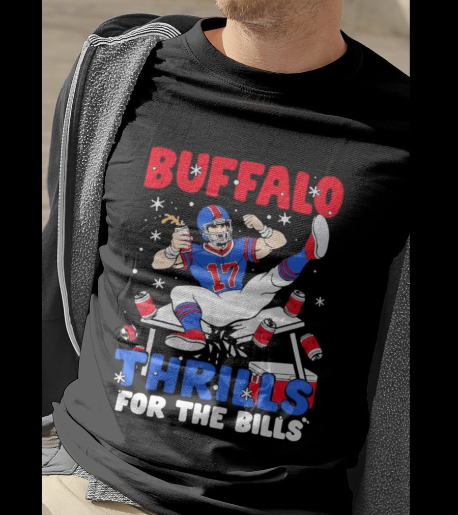 Buffalo Thrills For The Bills Celebration 17 Football T-Shirt