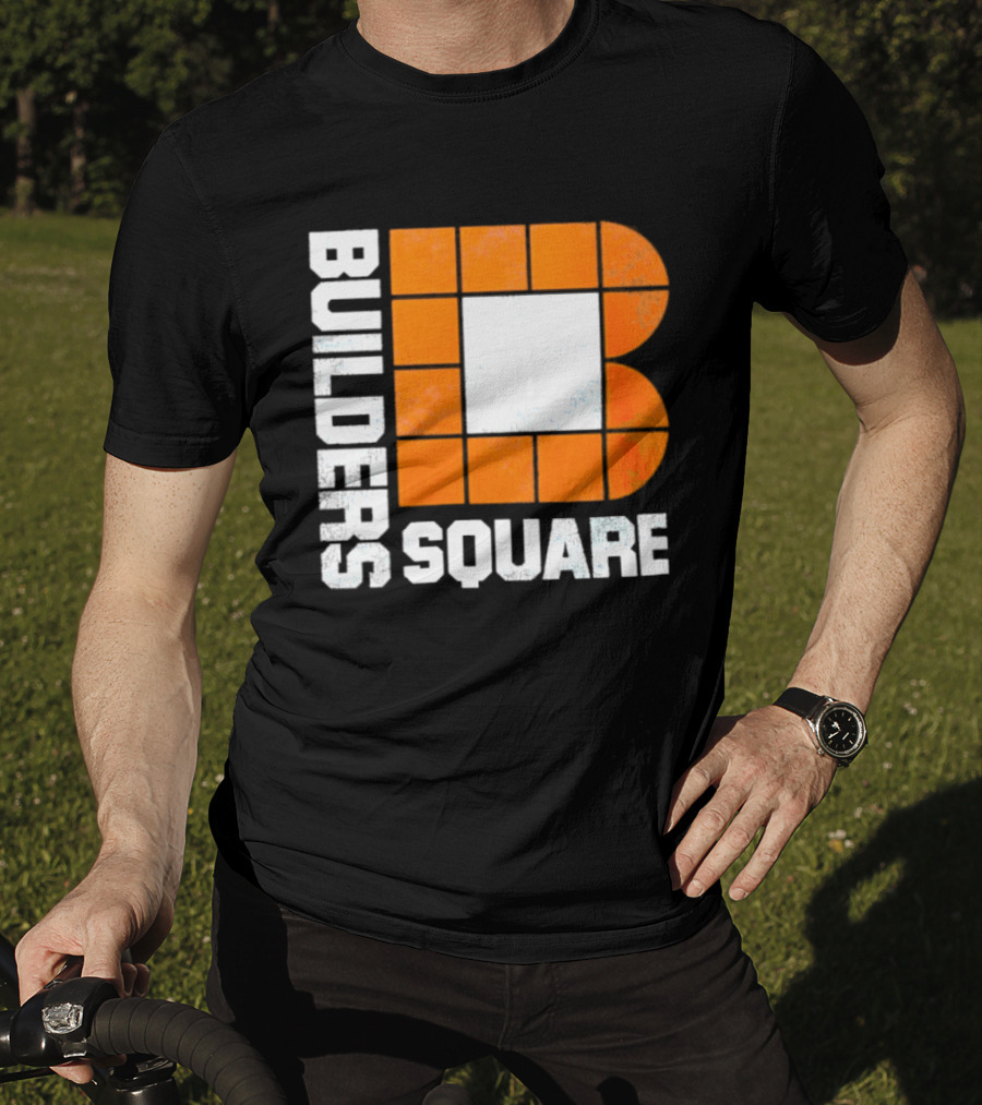 Builders Square Vintage Hardware Store Iconic Retro Logo Block T-Shirt