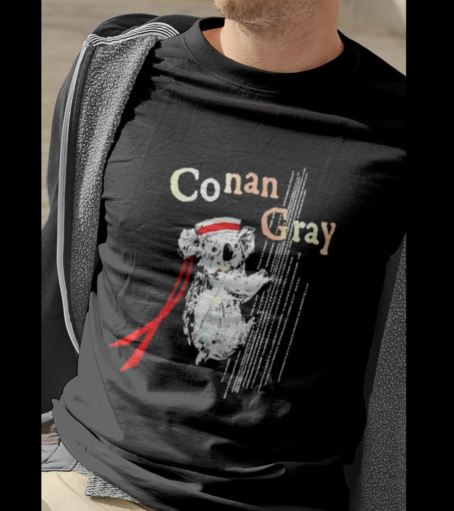 Conan Gray Koala In Red Headband With Stripes Sailor Indie Pop Singer T-Shirt