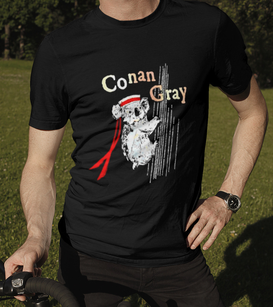 Conan Gray Koala In Red Headband With Stripes Sailor Indie Pop Singer T-Shirt