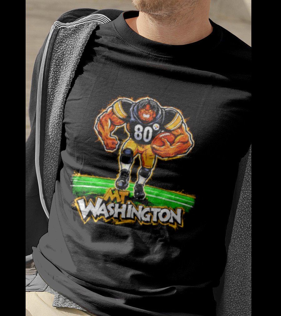 Pittsburgh Steelers Darnell Washington No 80 Washington Paint T-Shirt