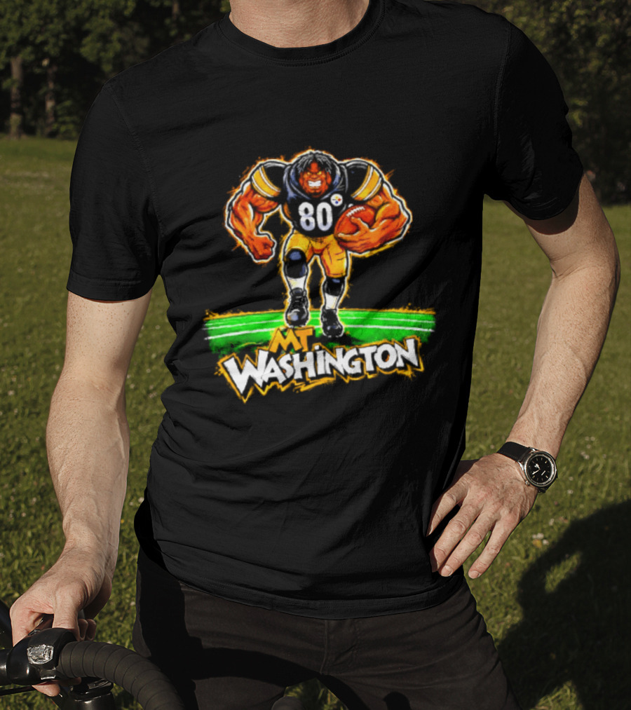 Pittsburgh Steelers Darnell Washington No 80 Washington Paint T-Shirt