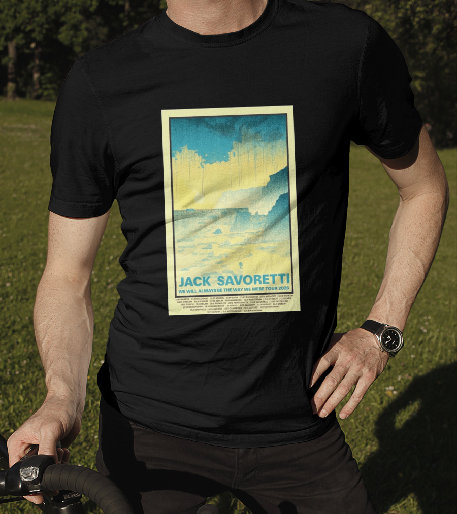 Jack Savoretti We Will Always Be The Way We Were Tour 2026 Bucharest Vintage Style Ocean Scene T-Shirt