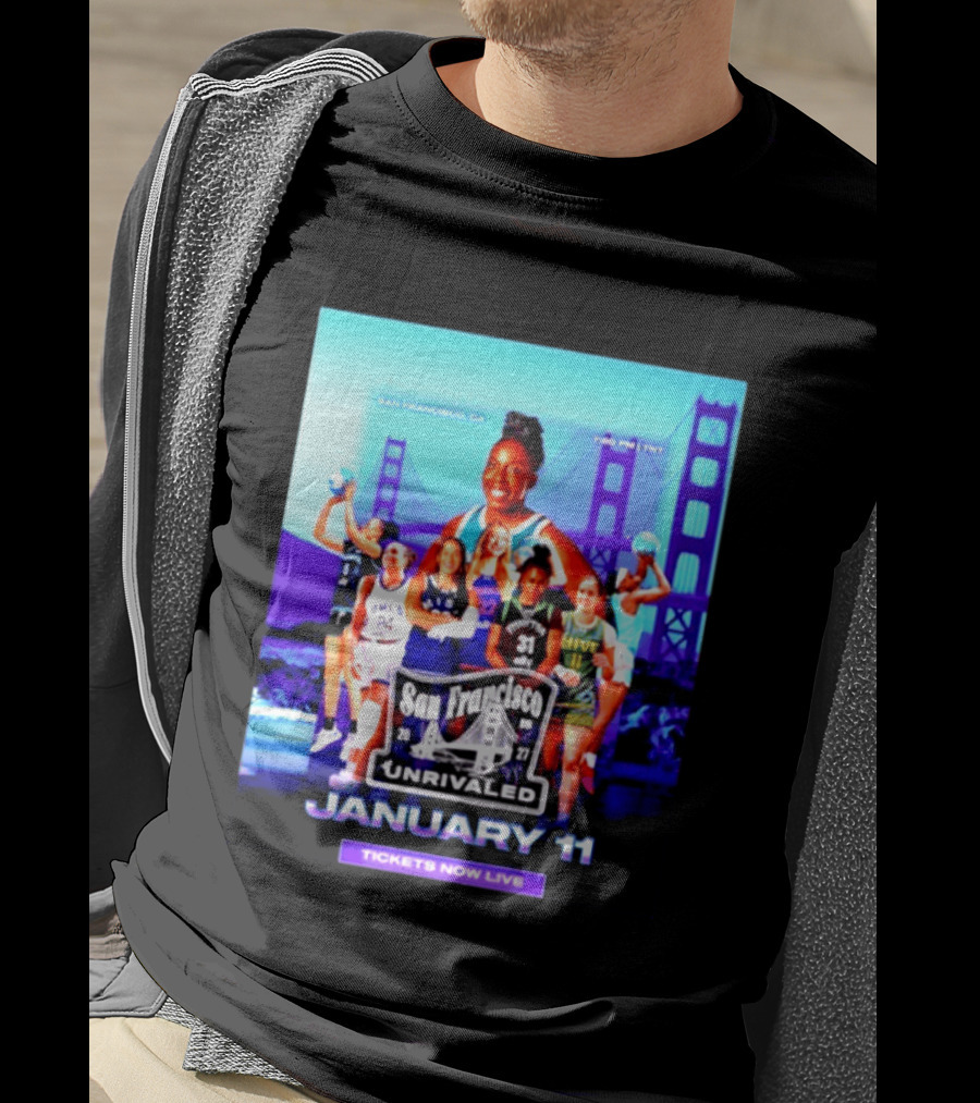 San Francisco Unrivaled January 11 Basketball Event Tickets Now Live T-Shirt