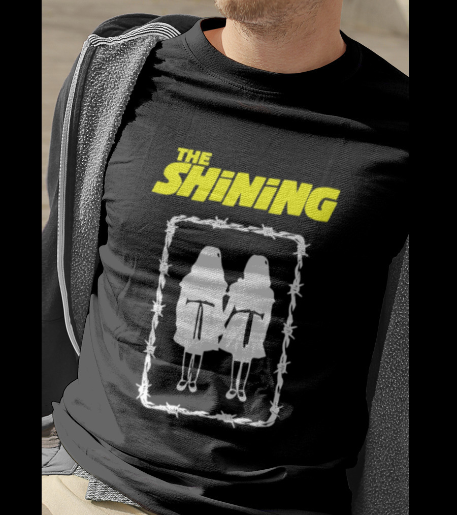 The Shining Grady Twins Barbed Wire Horror Movie Iconic Scene T-Shirt