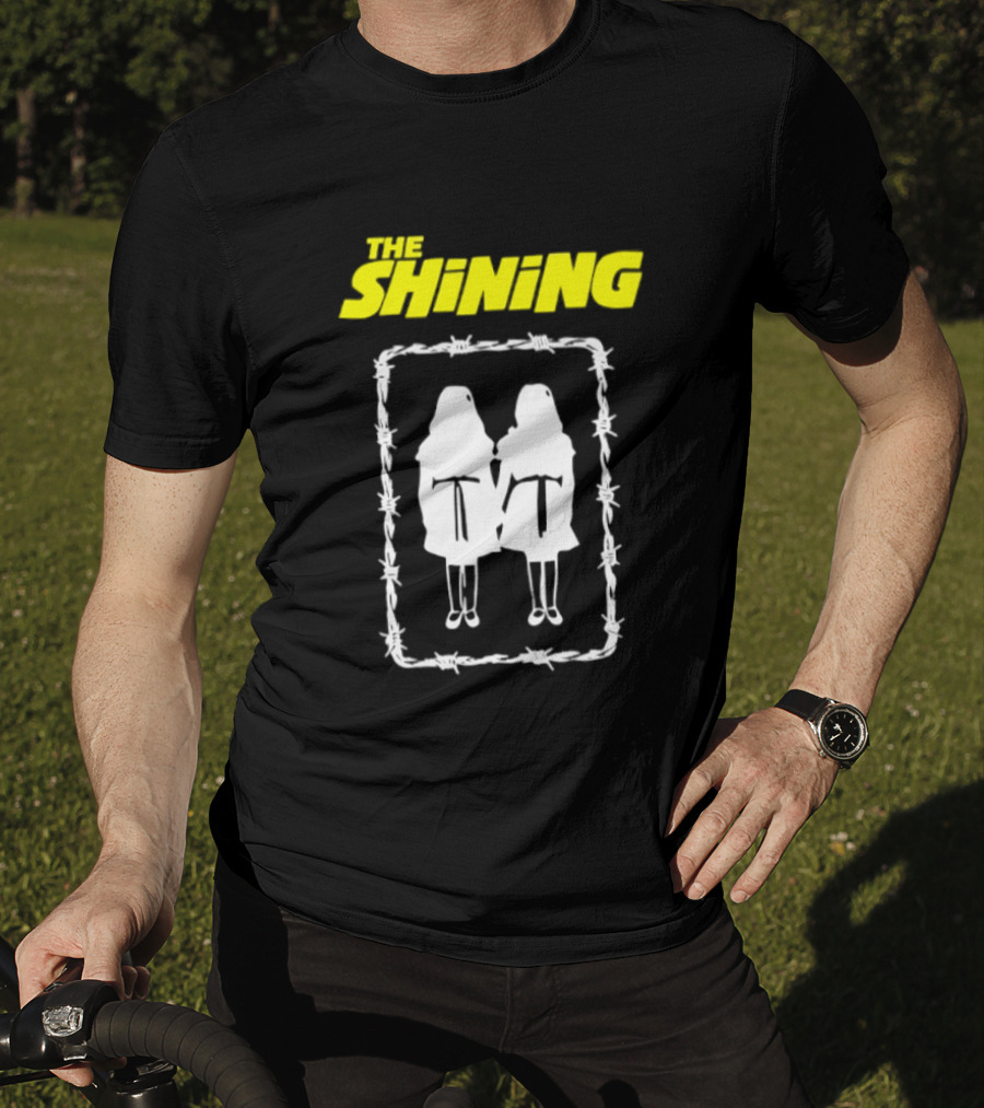 The Shining Grady Twins Barbed Wire Horror Movie Iconic Scene T-Shirt