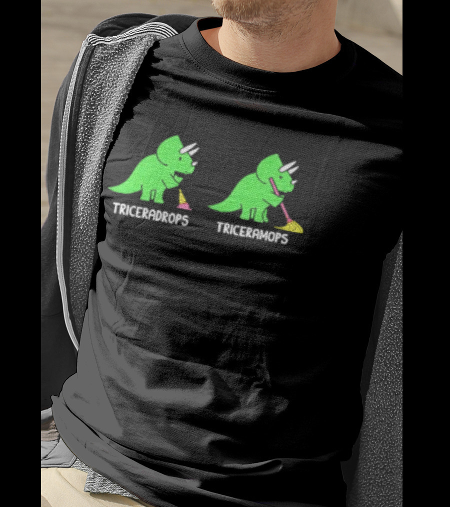 Triceradrops And Triceramops Dinosaur Ice Cream Fun T-Shirt
