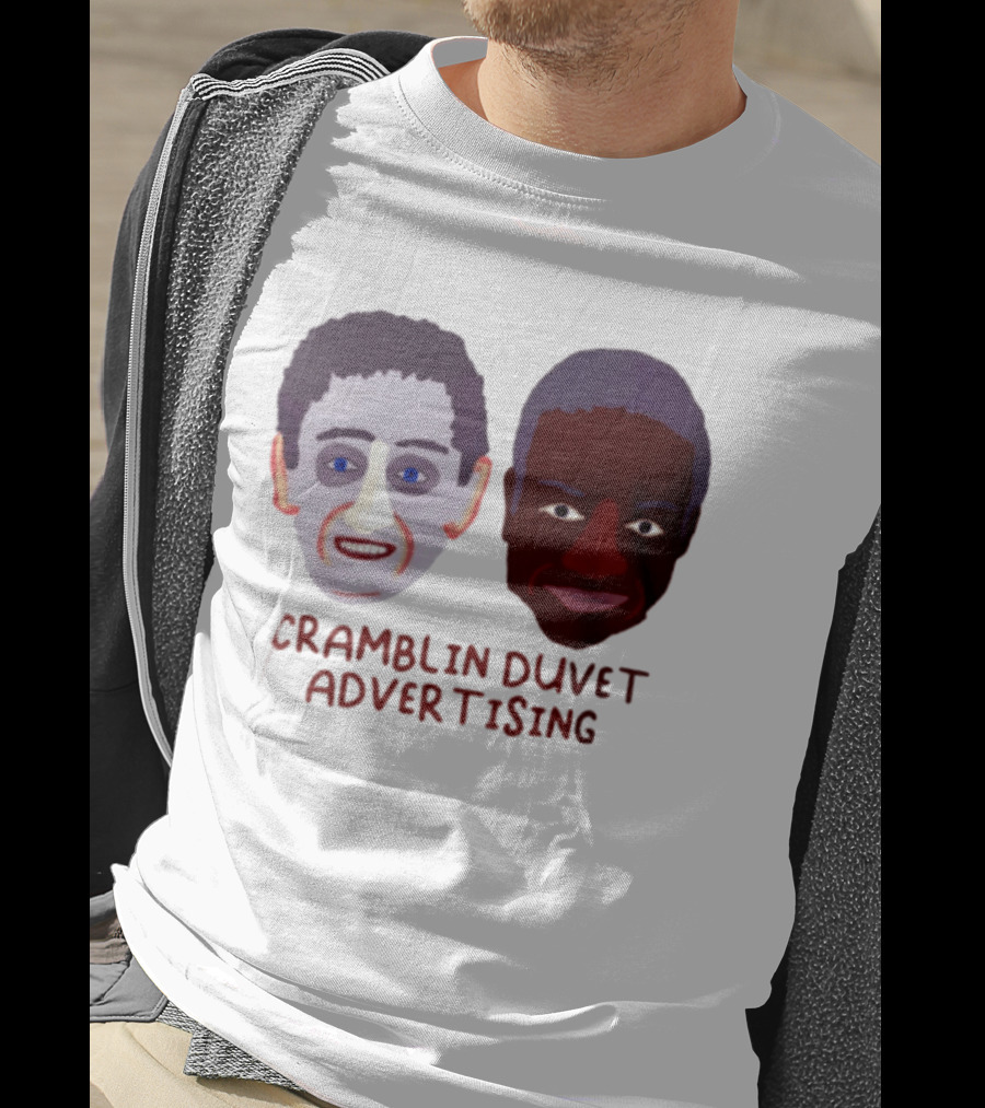 Cramblin Duvet Advertising Comedy TV Show Faces T-Shirt