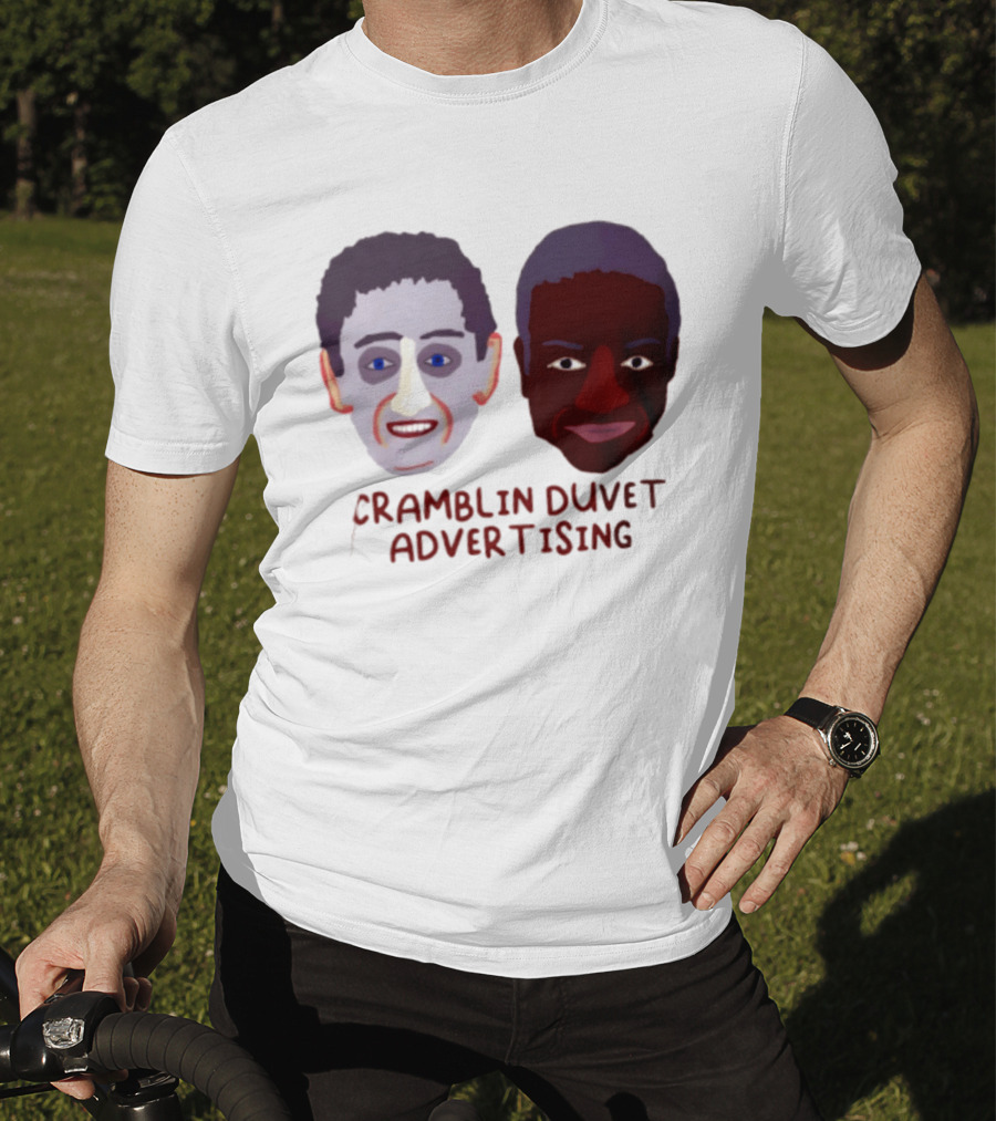 Cramblin Duvet Advertising Comedy TV Show Faces T-Shirt