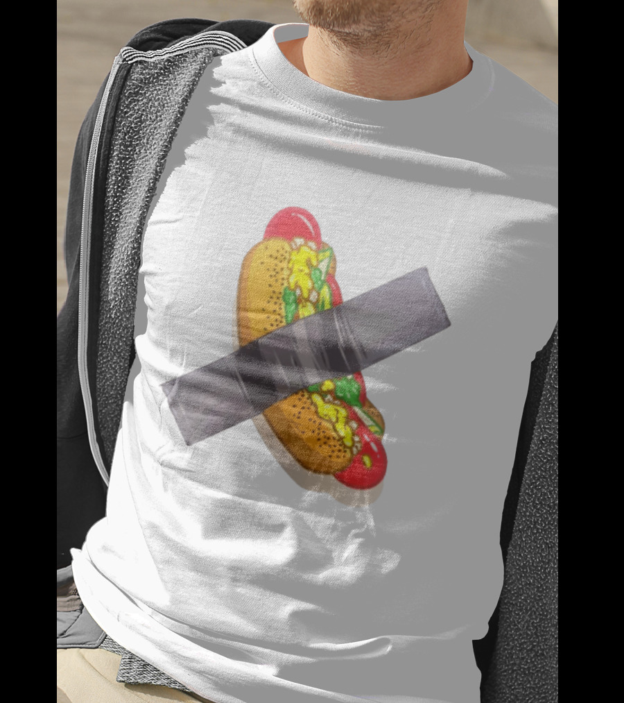 Hot Dog Duct Tape Food Humor T-Shirt