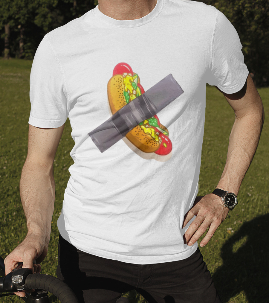 Hot Dog Duct Tape Food Humor T-Shirt
