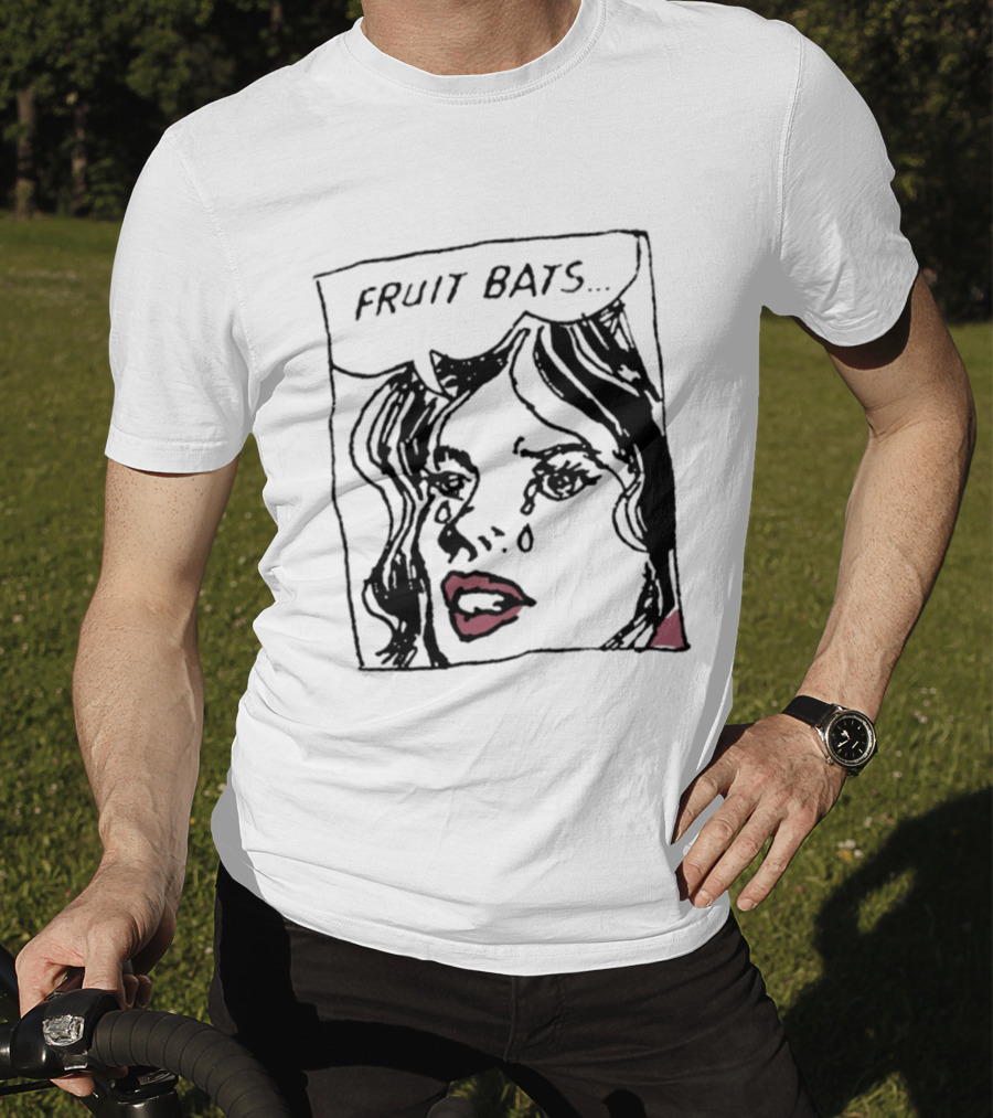 FRUIT BATS Pop Comic Indie Rock Crying Comic Style Woman T-Shirt