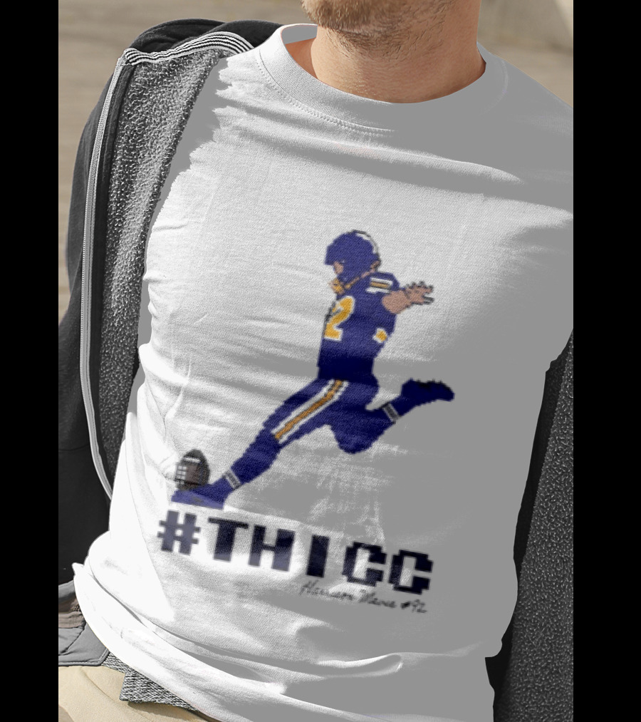 Harrison Mevis 92 Los Angeles Rams Thicc Kicker Football Pixel T-Shirt