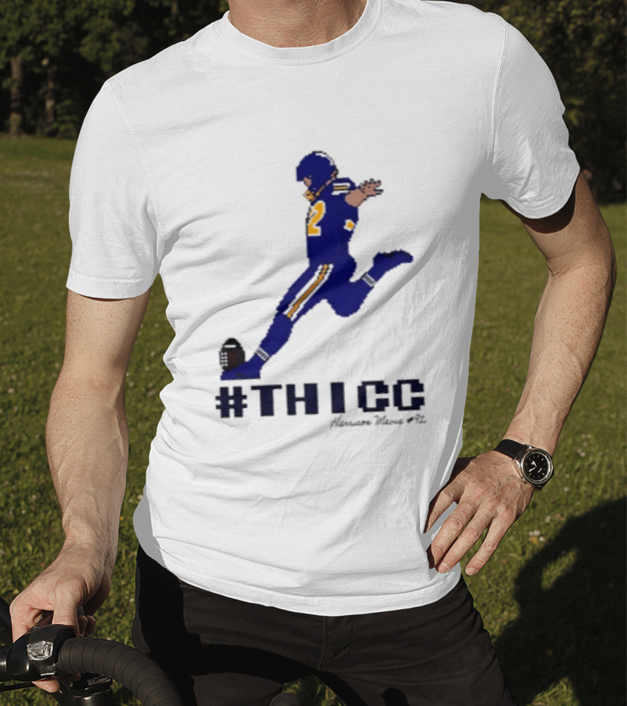 Harrison Mevis 92 Los Angeles Rams Thicc Kicker Football Pixel T-Shirt