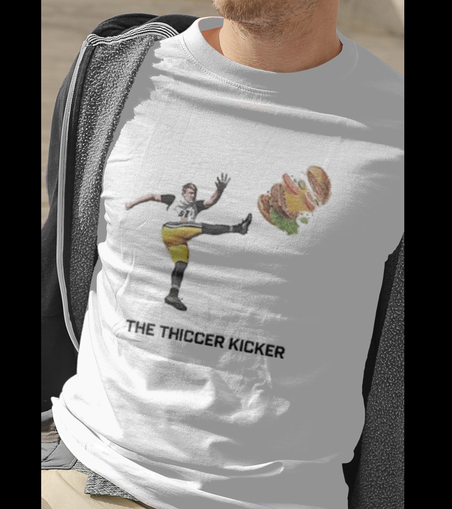 Harrison Mevis Thiccer Kicker Football Burger Twist T-Shirt