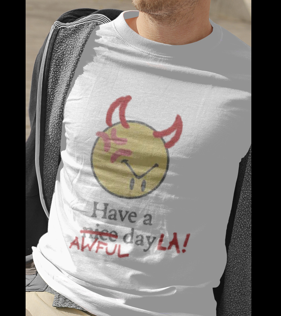 Isaiah Rashad Awful Day LA Anniversary Show 2026 Souvenir T-Shirt
