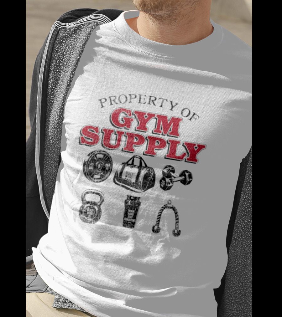 Property Of Gym Supply Built In The Dark Train Hard Stay Consistent Beast Mode On T-Shirt