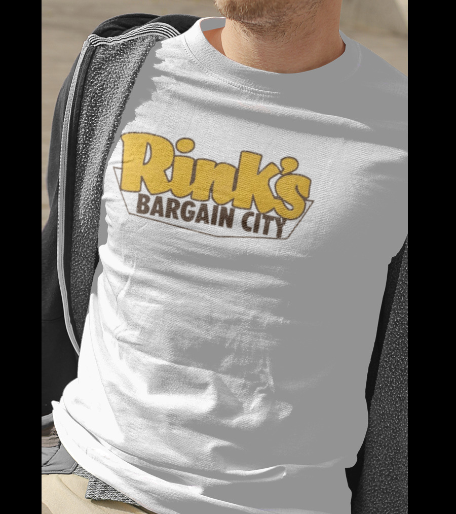 Rink's Bargain City Retro Department Store Branding T-Shirt