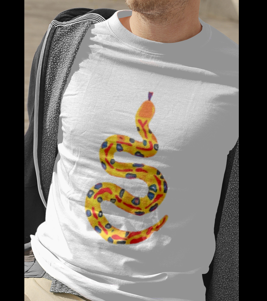 Snake What A Lovely Day To Be A Pain In The Ass Colorful Pattern Two Sided T-Shirt