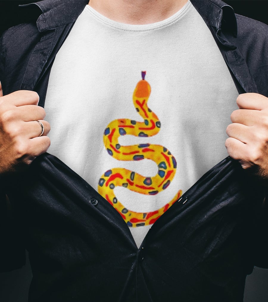 Snake What A Lovely Day To Be A Pain In The Ass Colorful Pattern Two Sided T-Shirt