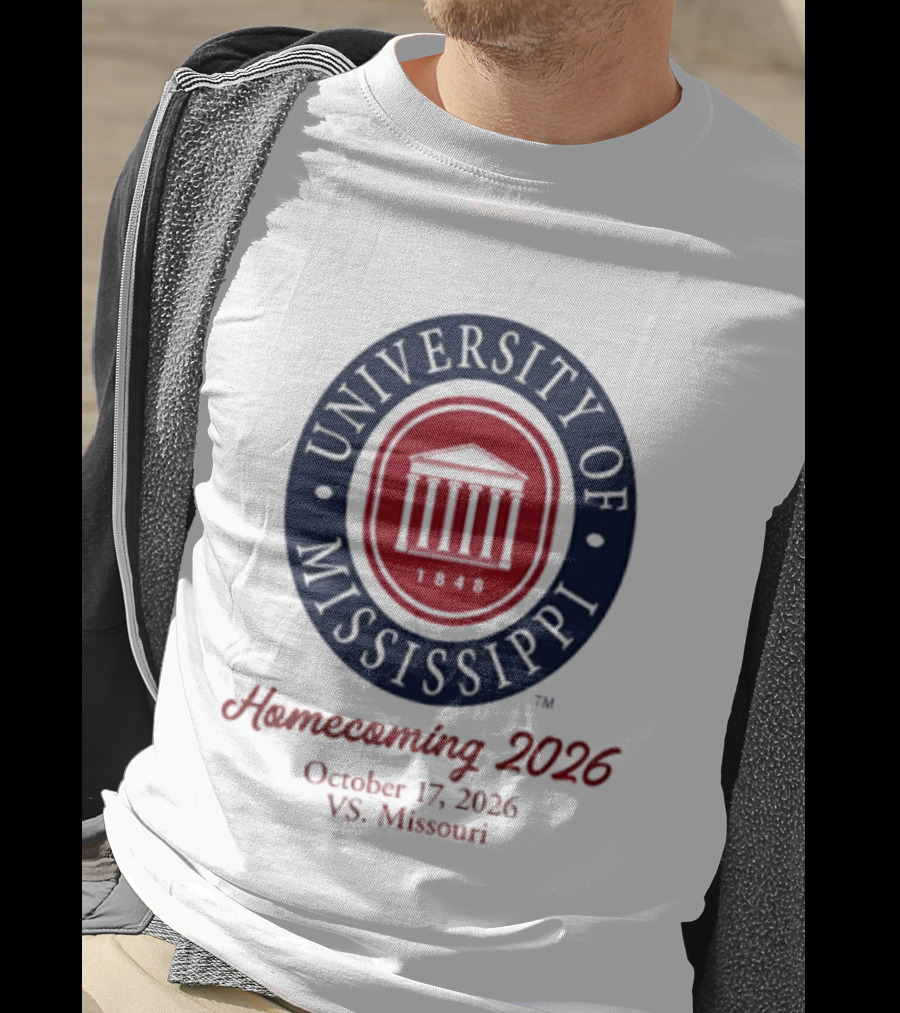 University Of Mississippi Homecoming 2026 October 17 Vs Missouri T-Shirt