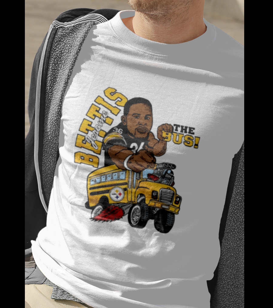 Pittsburgh Steelers Jerome Bettis The Bus Caricature Bettis The Bus T-Shirt