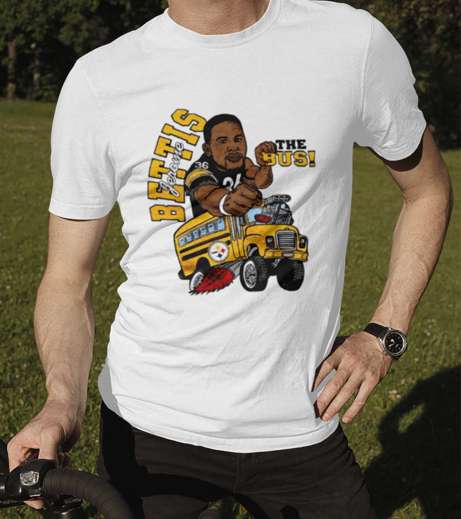 Pittsburgh Steelers Jerome Bettis The Bus Caricature Bettis The Bus T-Shirt
