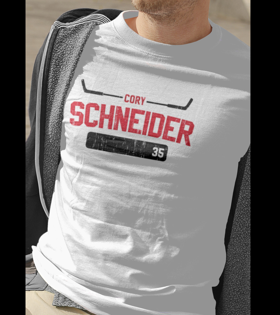 Cory Schneider New Jersey Devils 35 Athletic Name And Number T-Shirt