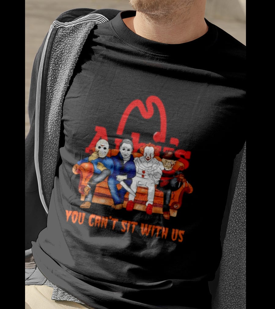 Arby's Horror Movie Friends Halloween 2026 You Can't Sit With Us T-Shirt