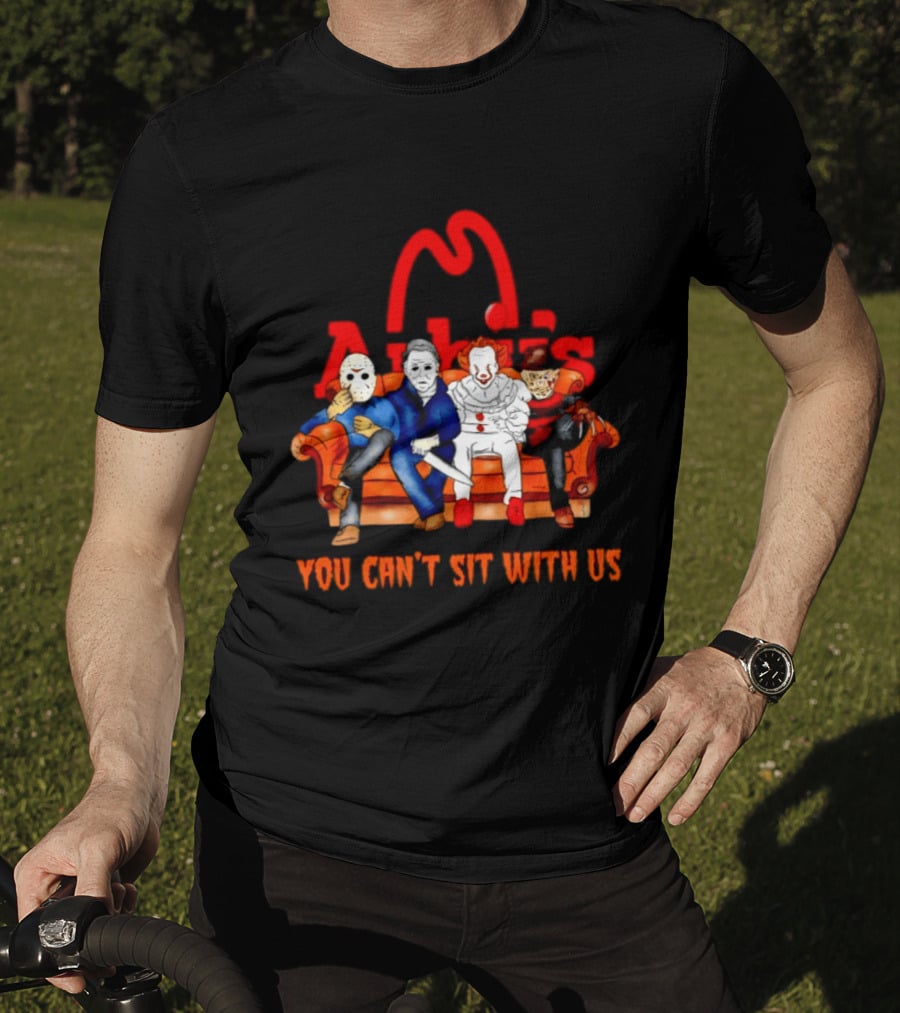 Arby's Horror Movie Friends Halloween 2026 You Can't Sit With Us T-Shirt