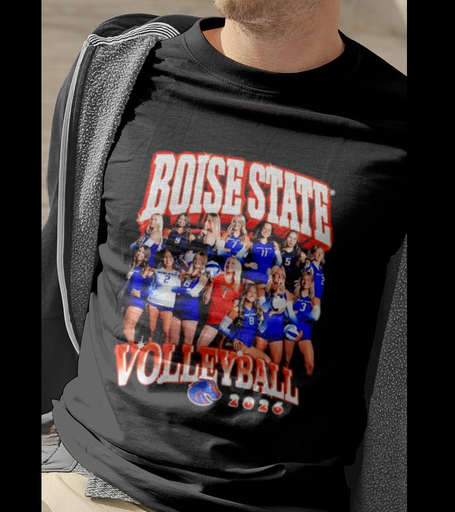 Boise State Volleyball 2026 NCAA Women's Team Collage T-Shirt