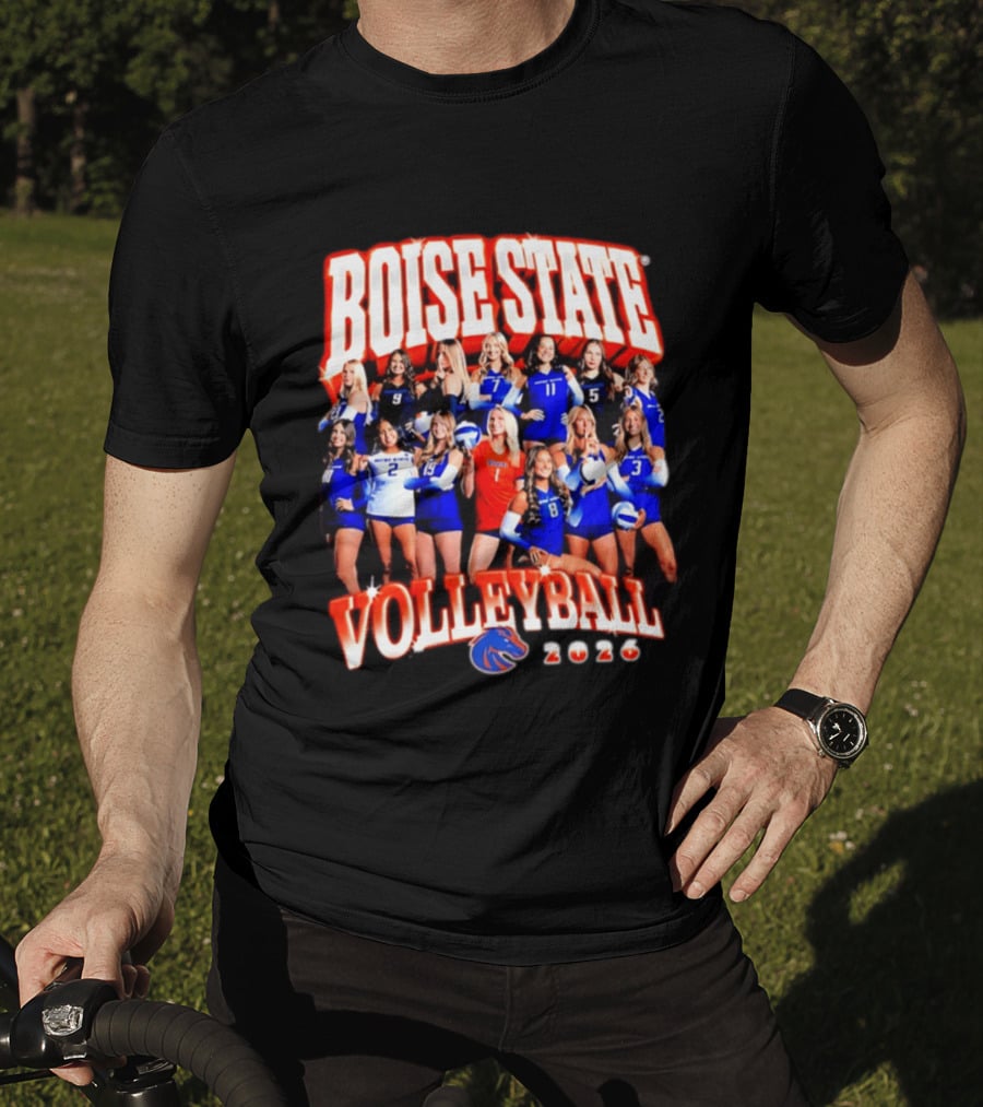 Boise State Volleyball 2026 NCAA Women's Team Collage T-Shirt