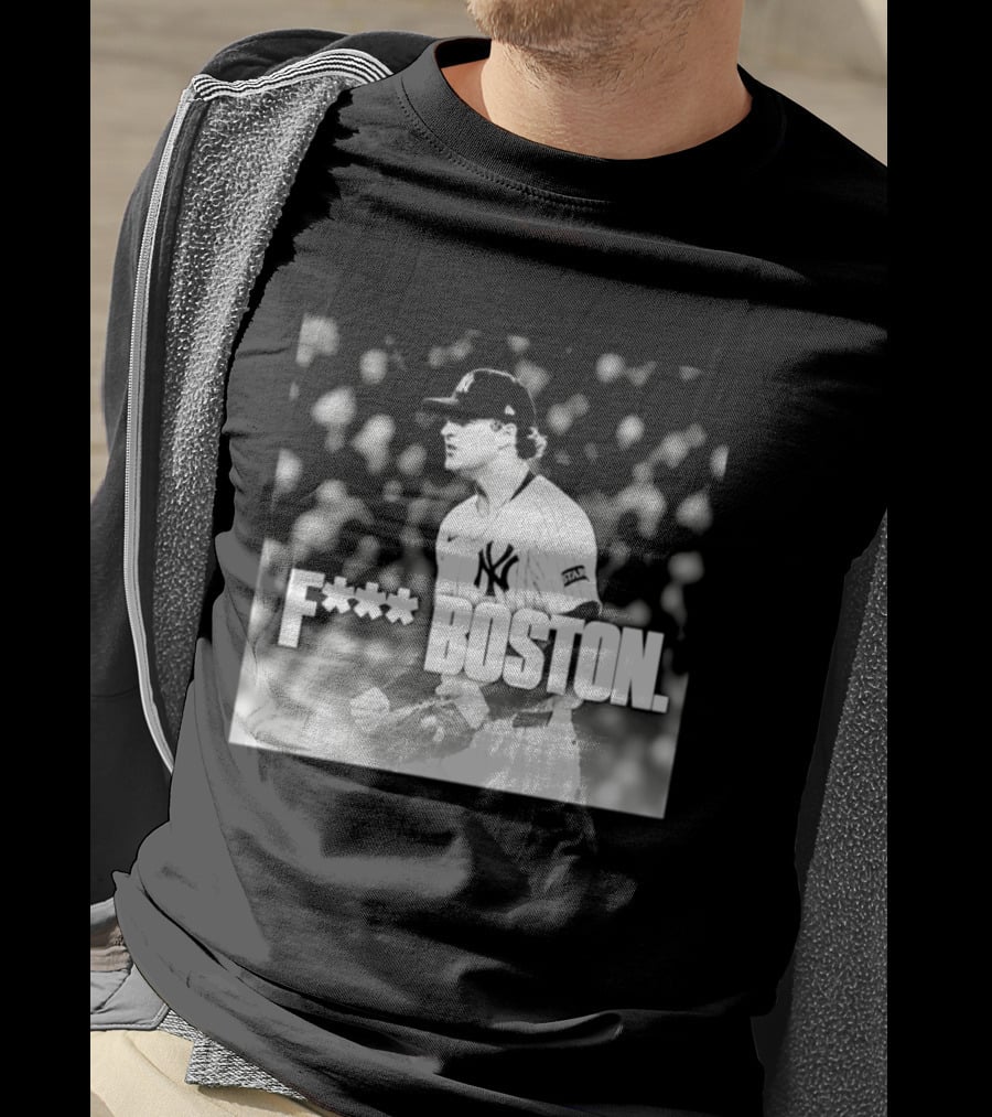 Cam Schlittler New York Yankees F*** Boston T-Shirt