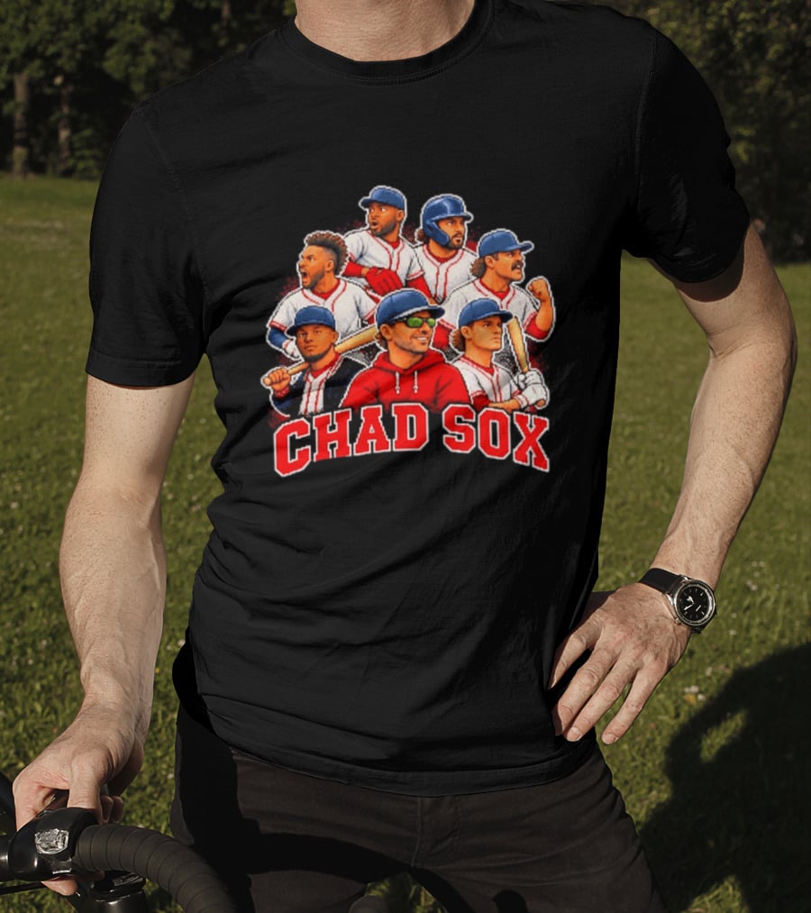 Chad Sox Boston Red Sox Team Collage Players T-Shirt
