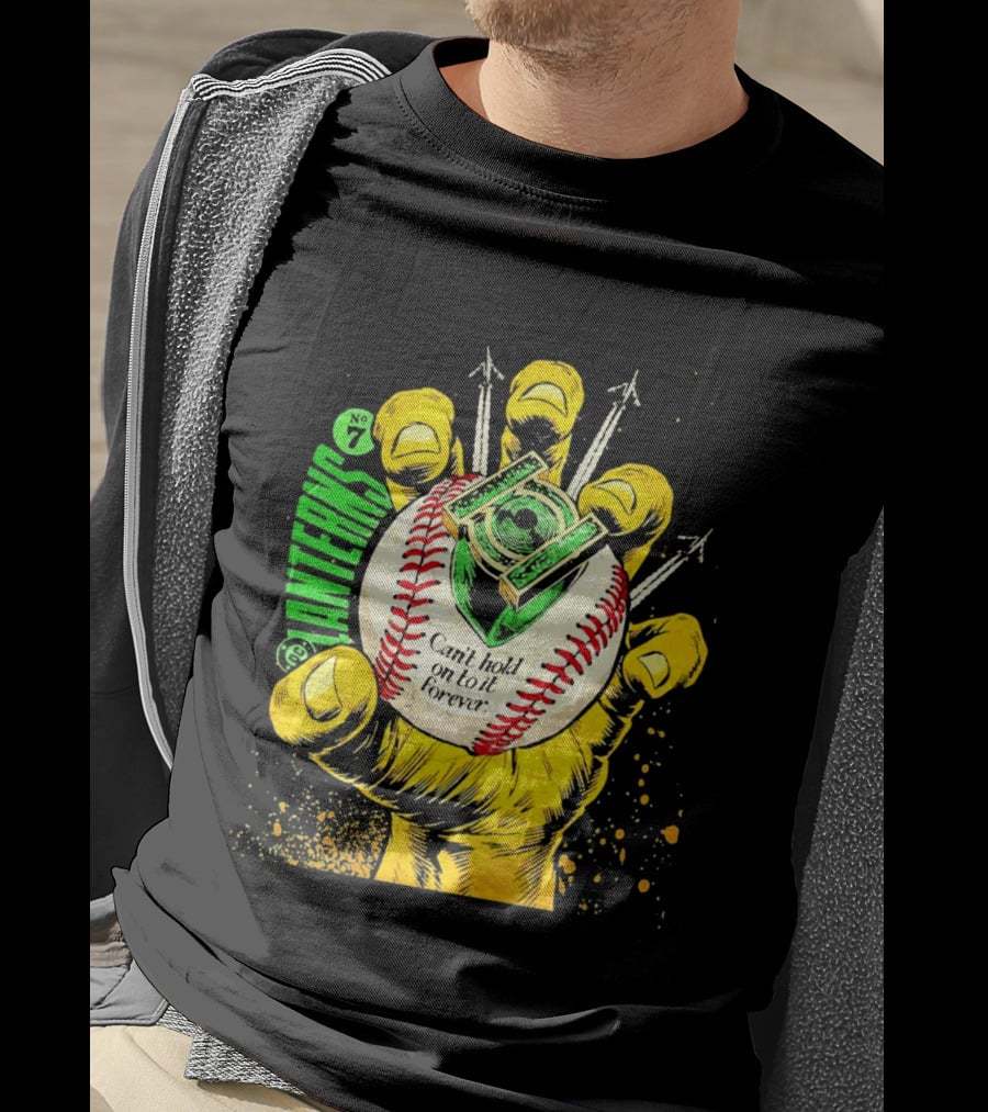 DC Comics Lanterns No 7 Can't Hold On To It Forever Baseball Glove T-Shirt