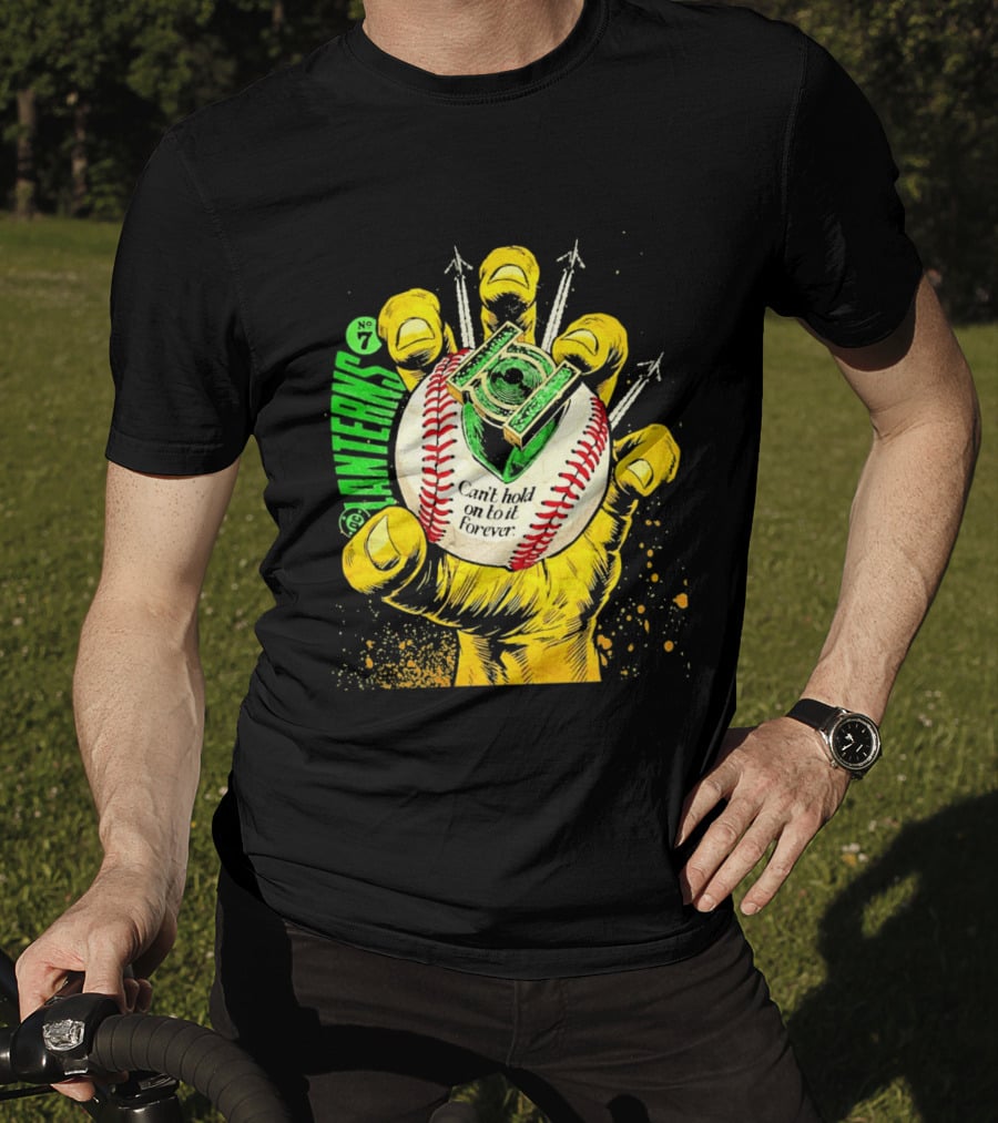 DC Comics Lanterns No 7 Can't Hold On To It Forever Baseball Glove T-Shirt