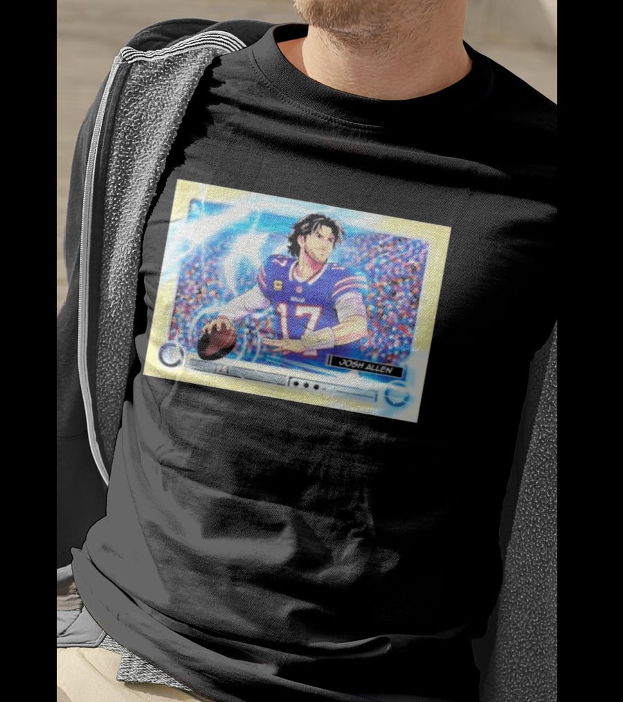 Josh Allen 1 Of 1 Anime Superfractor 2026 Bowman Football Card T-Shirt