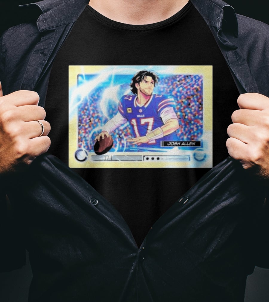 Josh Allen 1 Of 1 Anime Superfractor 2026 Bowman Football Card T-Shirt