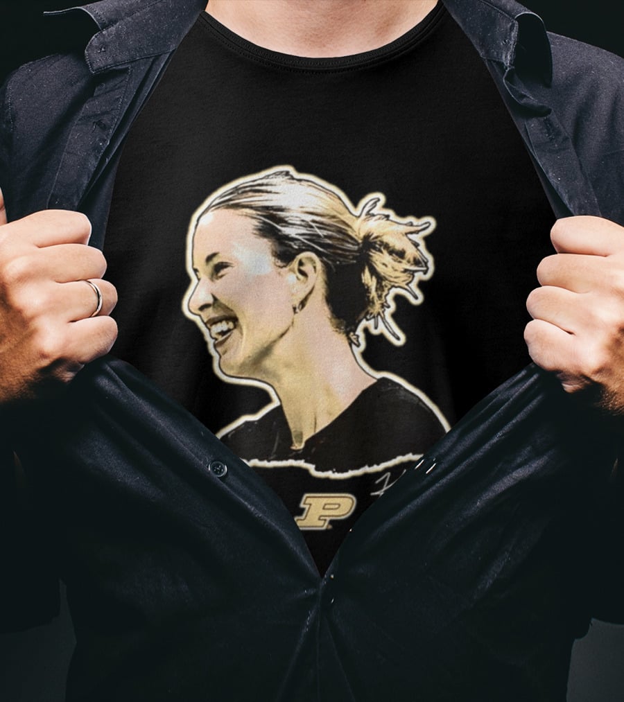 Kenna Wollard Purdue Boilermakers P Logo Big Head T-Shirt