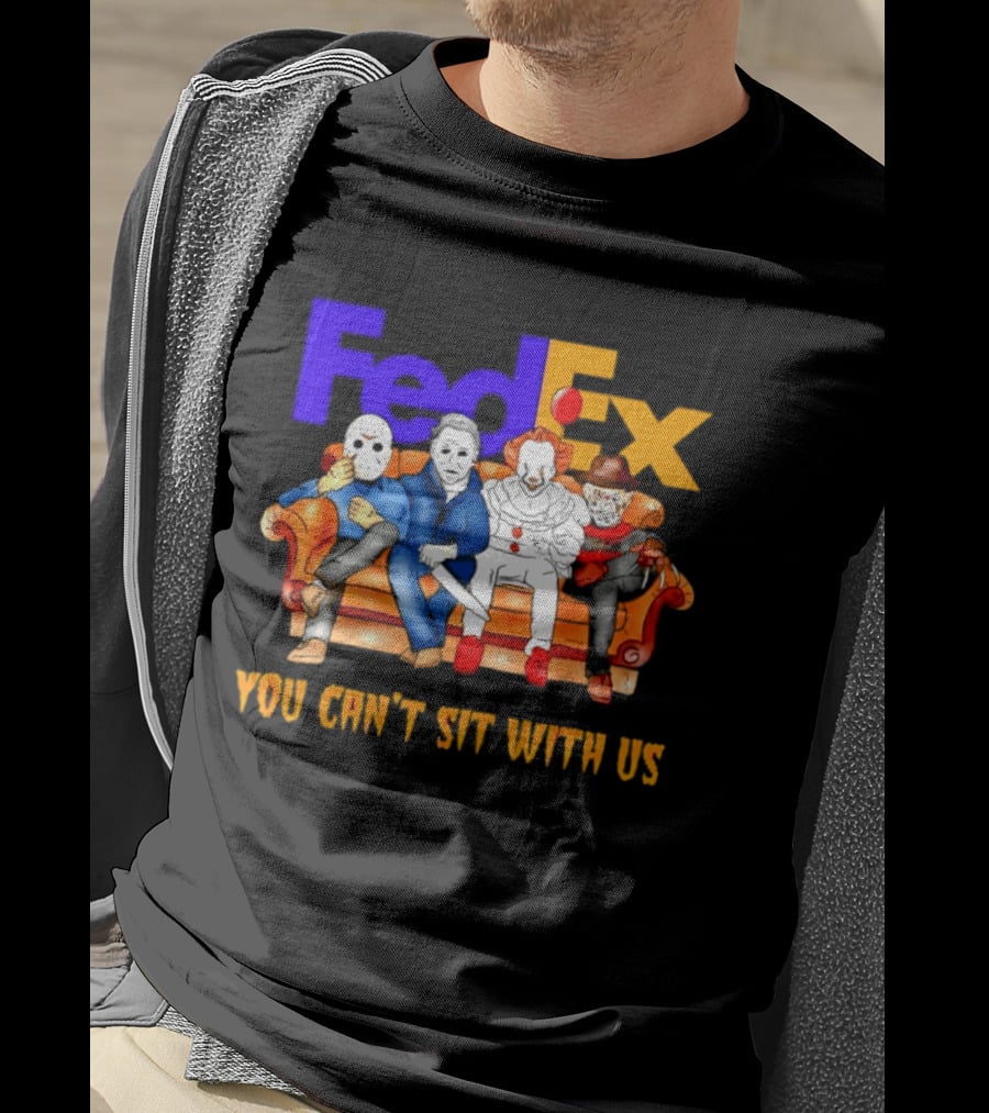 FedEx Horror Friends Halloween 2026 You Can't Sit With Us T-Shirt