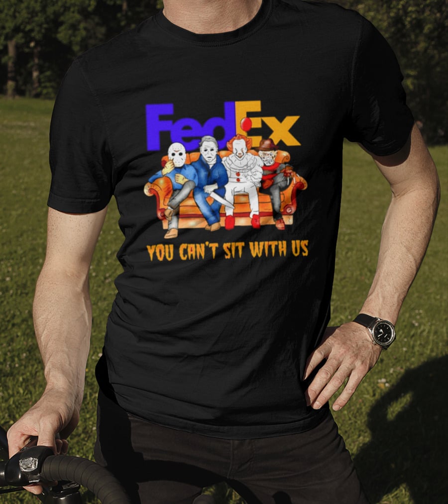 FedEx Horror Friends Halloween 2026 You Can't Sit With Us T-Shirt
