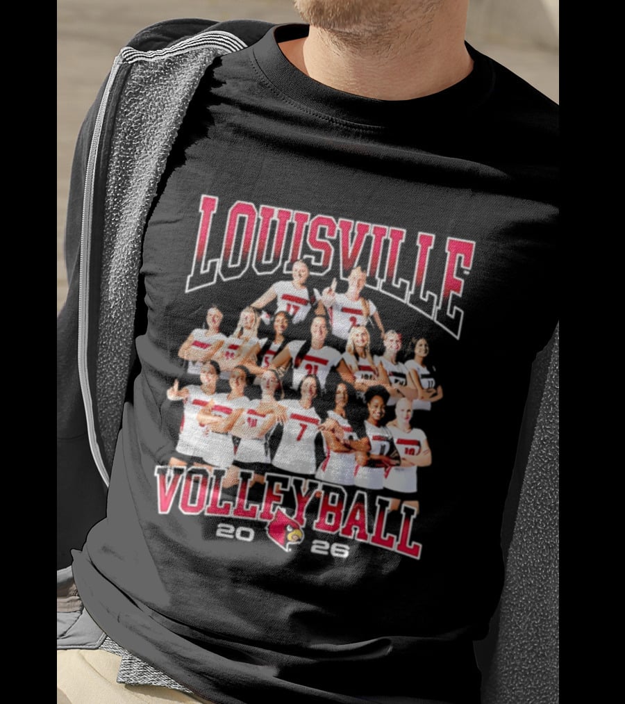 Louisville Volleyball 2026 NCAA Women's Team Cardinals T-Shirt