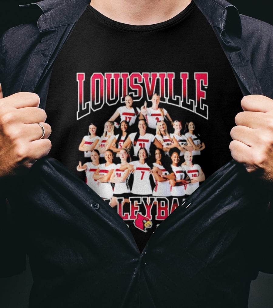 Louisville Volleyball 2026 NCAA Women's Team Cardinals T-Shirt