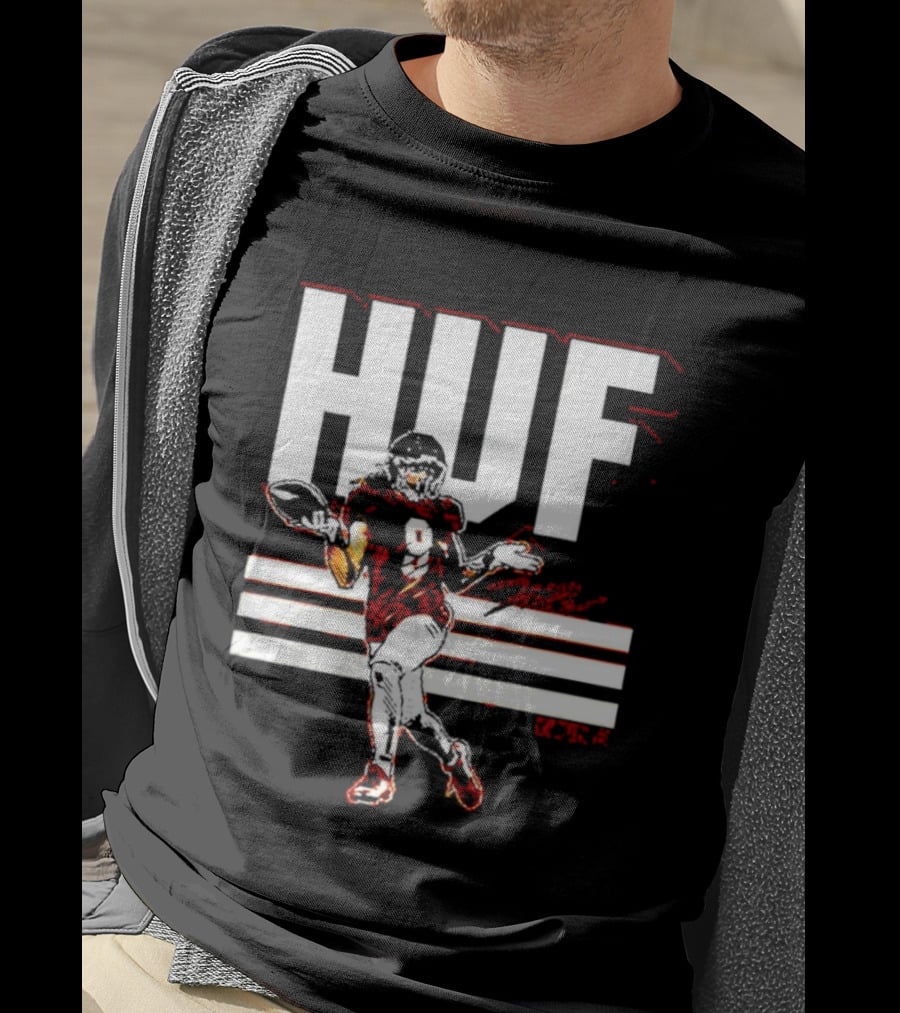 HUF Football Player Number 8 Bold Shrugging T-Shirt
