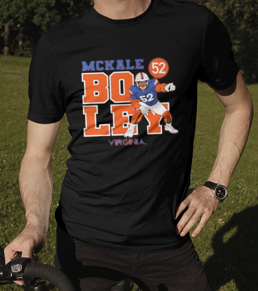 Mckale Boley 52 Virginia Football Cavaliers T-Shirt