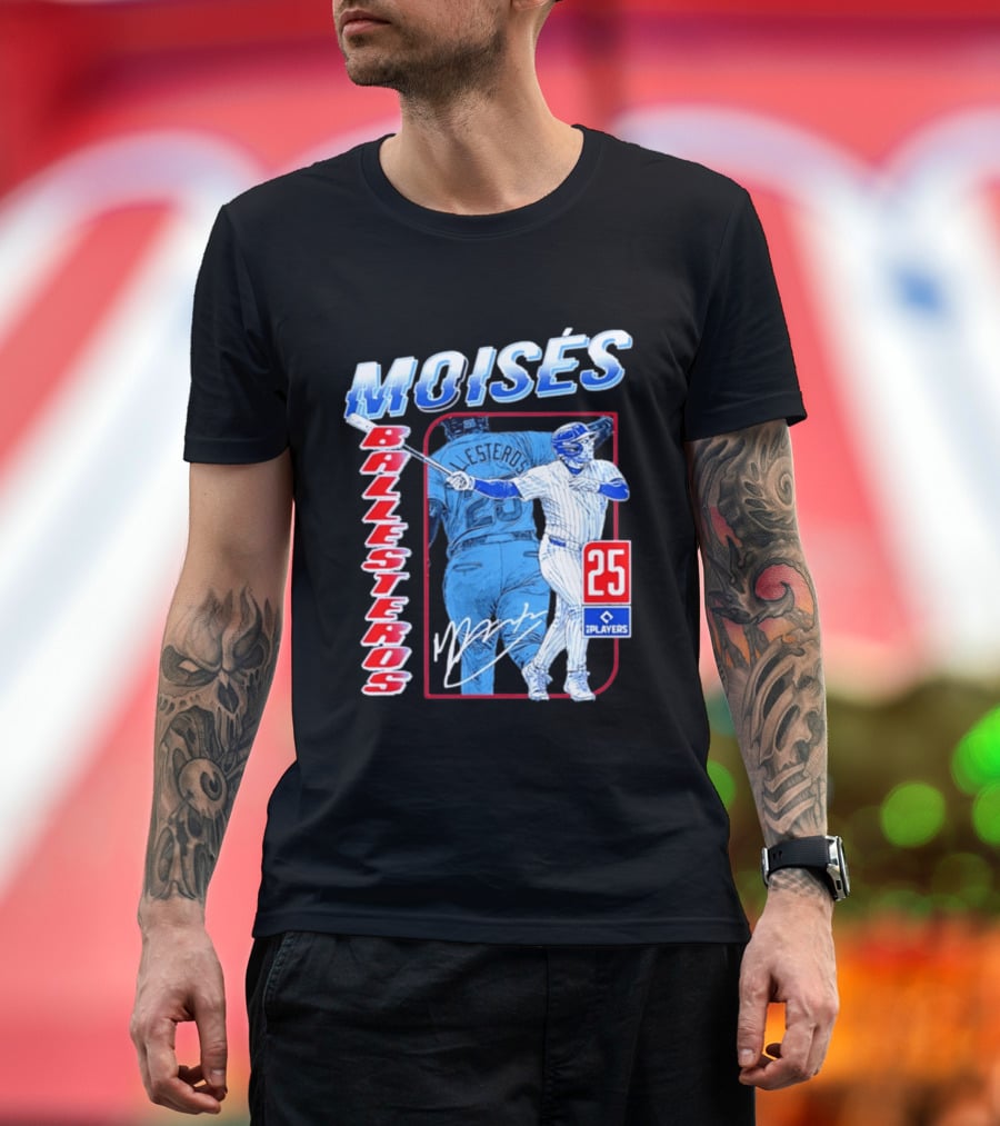 Moisés Ballesteros 25 Chicago Player Baseball T-Shirt