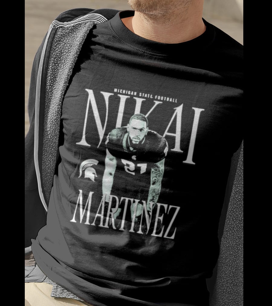 Michigan State Spartans Football Nikai Martinez T-Shirt